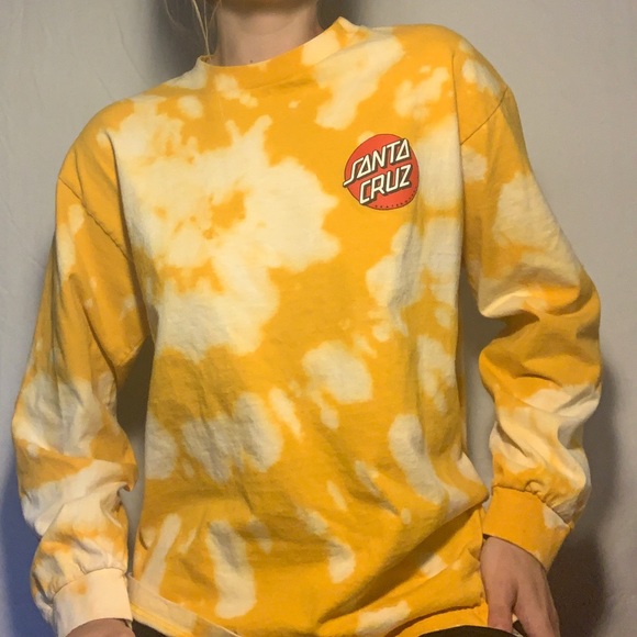 Santa Cruz Skateboards Tops - Santa Cruz hand-bleached shirt